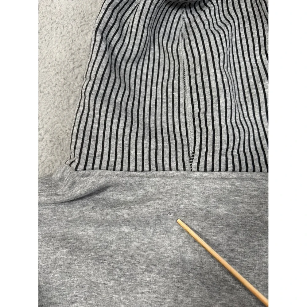 Nike Jordan Men's 3XL Jumpman‎ Hoodie Sweatshirt Flight Hood Gray Black Striped